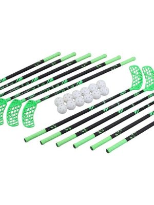 Innileikjasett 90 cm, grænt, 12 kylfur og 12 boltar