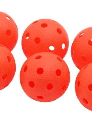 Inniboltakúlur, appelsínugular, 6 stk.