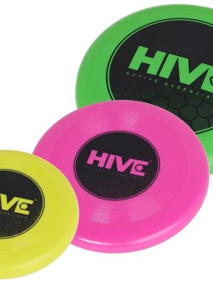 Frisbíbú, 3 stk. í pakka, lítil, meðalstór og stór