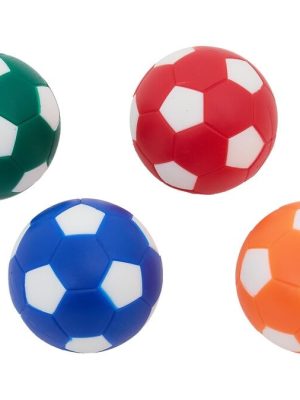 Fótboltakúlur, 4 stk. litaðir, Ø: 31 mm