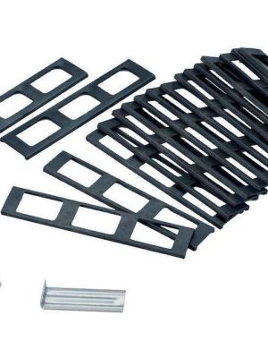 Festingarsett fyrir tennislínur Speziala II 18 stykki í 4 og 5 cm breidd