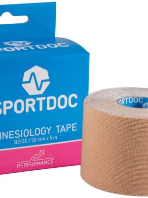 Kinesio íþróttateip 5 metrar, beige 50 mm breitt