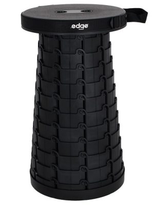 Teleskopískur stóll Premium. Innifalinn er bólstraður taska og bollahaldari.