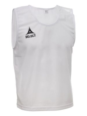 Select peysa, hvít (stærð Senior) úr léttu og öndunarhæfu pólýesterefni