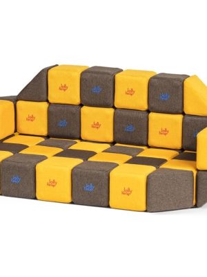 Segulkubbar - Miðlungsstór sett 1526 50 kubbar, gráir og bláir