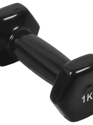 Handlóð úr vínyl 1 kg antrasít