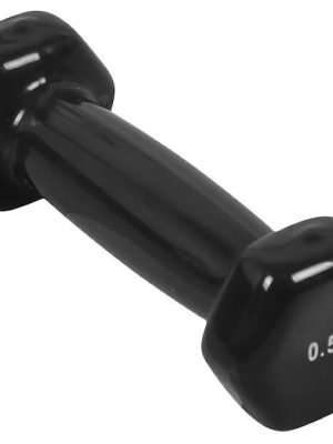 Handlóð úr vínyl, 2 kg, antrasít