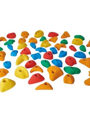 Klifurgrip "Basic 60" Sett með 60 hlutum (Til festingar í klifureiningum)