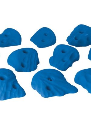 Klifurgrip "Alpha Incuts L" Blár Sett með 10 hlutum (Til festingar í klifureiningum)