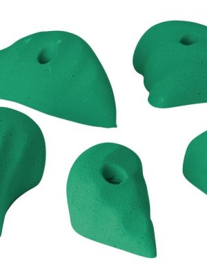 Klifurgrip „Deep Incut L“ Grænt 5 stk. sett (Til festingar í klifureiningar)