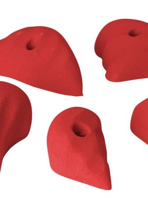 Klifurgrip „Deep Incut L“ Rauður 5 stk. sett (Til festingar í klifureiningar)