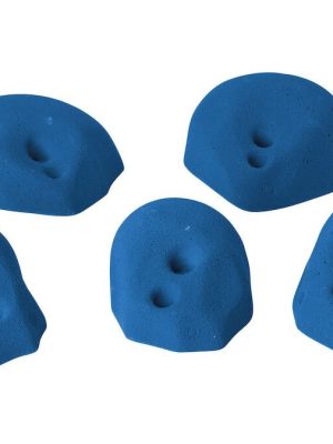 Klifurgripir "Superjugs L" Bláir, 5 stk. sett (Til festingar í klifureiningar)