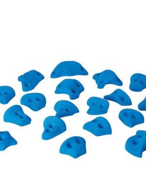 Klifurgripir "Kids 23 Large" Bláir, sett með 23 stk.