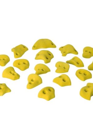 Klifurgripir "Kids 23 Large" Gulir, sett með 23 stk.