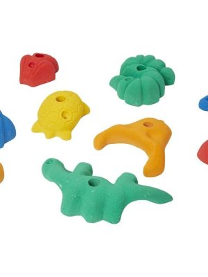 Klifurgripir "Animal" L Sett með 10 hlutum (Til festingar í klifureiningum)