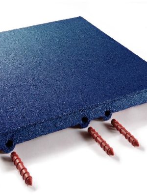 Gúmmíflísar 45 mm, antrasít. Fallhæð upp í 150 cm (4 stk. á fermetra).