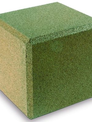 Gúmmíkubbur 40 cm, grænn 40 x 40 x 40 cm