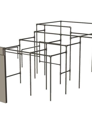 Parkour - Apa-teinar MIX Veggeining 1, eining 3 og veggir