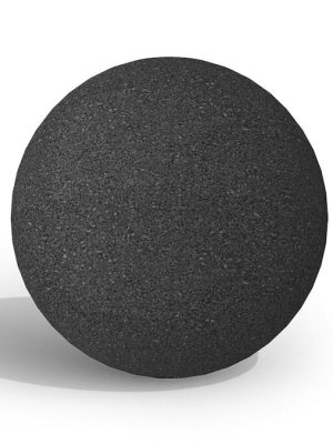 Gúmmíkúla Ø: 50 cm, antrasít. Með jarðfestingum.