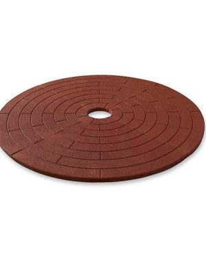 Öryggismotta Ø: 180 cm, rauðbrún. Þykkt 35 mm. Fallhæð: 100 cm.