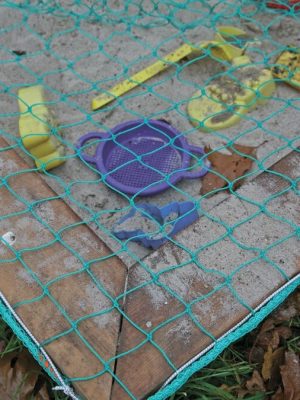 Sandkassanet, yfir 20 m², 2 mm svart PP, 4,5 cm möskvi