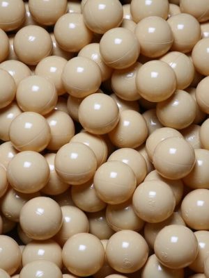 Kúlur fyrir kúlugryfjuna 60 mm, perlubeige 500 stk. í poka