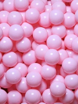 Kúlur fyrir kúlugryfjuna 60 mm, perlubleikar 500 stk. í poka