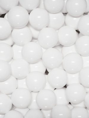 Kúlur fyrir kúlugryfjuna 60 mm, hvítar 500 stk. í poka