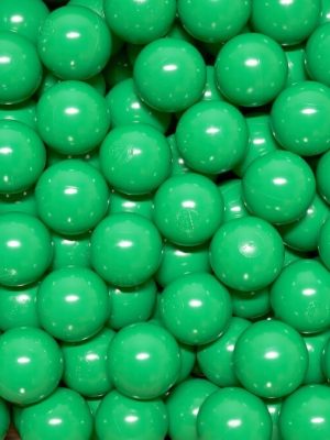 Kúlur fyrir kúlugryfjuna 60 mm, grænar 500 stk. í poka