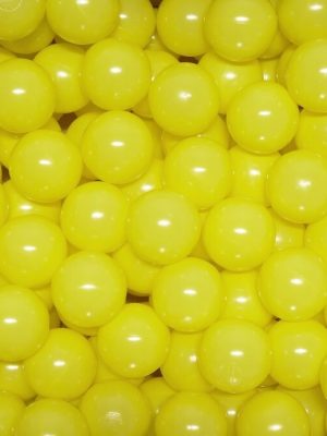 Kúlur fyrir kúlugryfjuna 60 mm, gular 500 stk. í poka