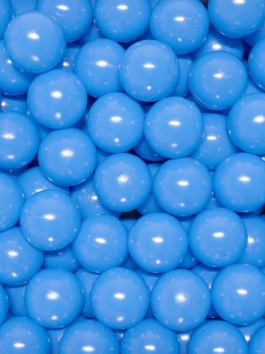 Kúlur fyrir kúlugryfjuna 70 mm, bláar 500 stk. í poka