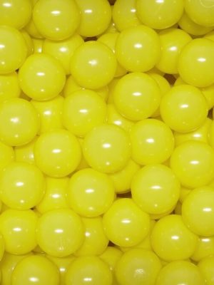 Kúlur fyrir kúlugryfjuna 70 mm, gular 500 stk. í poka