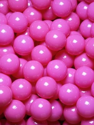 Kúlur fyrir kúlugryfjuna 70 mm, bleikar 500 stk. í poka