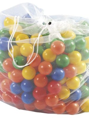 Þvottanet fyrir bolta. Getur rúmað allt að 500 bolta í boltagryfjuna.