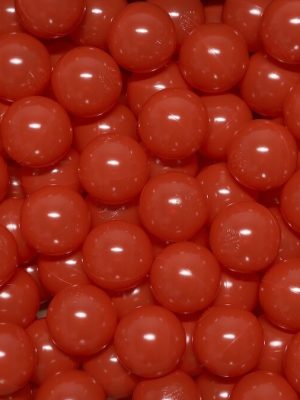 Kúlur fyrir kúlugryfjuna 75 mm, rauðar 500 stk. í poka