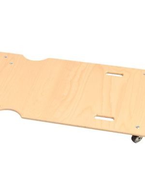 Hjólabretti 100 x 40 cm með gúmmíhjólum