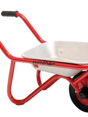 Viking hjólbörur á einu hjóli með galvaniseruðu undirlagi.