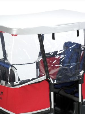 Regnhlíf fyrir fjögurra sæta barnarútu, gegnsæ