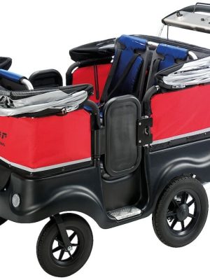 Rafknúinn barnarúta frá Winther fyrir 4 börn, lúxus L: 155 x B: 75 cm