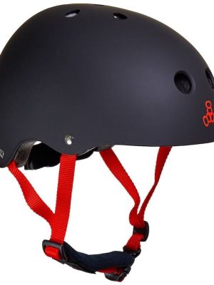 Skautahjálmur Triple Eight unglingur, svartur