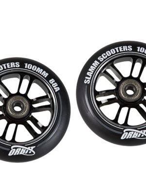 Hjól fyrir vespur með álkjarna, þar á meðal kúlulegum, svört, Ø 100 mm.