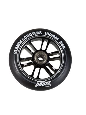 Hjól fyrir vespur með álkjarna, þar á meðal kúlulegu, svört, Ø 100 mm.