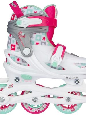 Rúlluskautar stærð 37-40 stillanlegir innleggsskautar fyrir yngri flokka