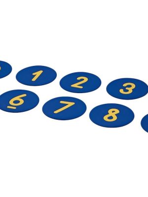 Merkistykki með tölunum 0-9