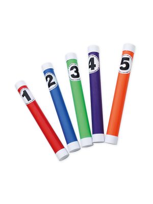 Leikur 5 stífir prikar, númeraðir og sökkvanlegir