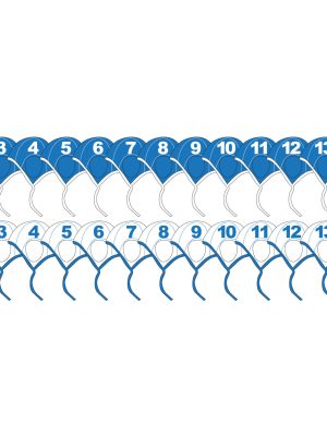 Götóttar vatnspólóhúfur í setti – 30 einingar
